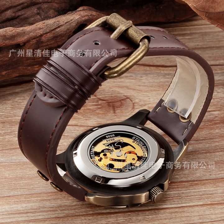 new-gentlemen-and-shenhua-personality-golden-hollow-out-fully-automatic-mechanical-watches