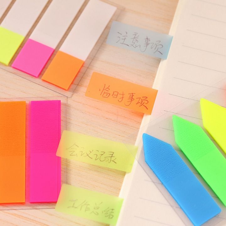 1pack-lot-cute-colorful-strip-sticky-label-classification-bookmark-reminder-message-label-adhesive-memo-pad-sticky