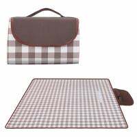 Convenient Thickened Picnic Blanket Sand-proof Beach Mat 3 Colors Camping Sand Mat Waterproof Fabric Camping Accessories Sleeping Pads