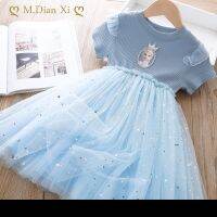 【jeansame dress】 SummerDresses ForFrozen ElsaParty Little Children 39; S Costume Vestidos BirthdayTeenOutfits