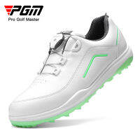 PGM Golf รองเท้ากีฬาสตรี,Anti-Sideslip ปุ่มหมุนเชือกผูกรองเท้ารองเท้าผ้าใบ,รองเท้าผ้าใบหนัง PU กันน้ำ