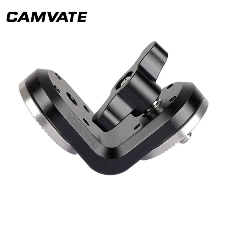 camvate-ตัวเชื่อมต่อตัวต่อขยายลายดอกกุหลาบแบบคู่พร้อมเกลียว-m6กลางและแป้นหมุนแบบปรับได้สำหรับด้ามจับกล้องถ่ายรูป