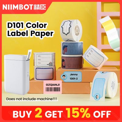 Official NIIMBOT D101 Printer Label Sticker Paper Roll 20 25mm Mini White Color Label Waterproof Price List Tag Label Roll Paper