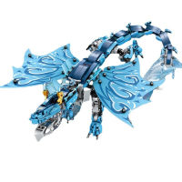 New 2022 Ninja Water Dragon 2 Figures Battle Building Blocks Kit Bricks Classic Movie Model Kids Toys Boys For Children Gift