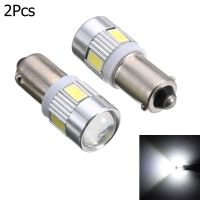 SENSET 2Pcs ใหม่ ไฟอัตโนมัติ 12V หลอดไฟป้ายทะเบียน BA9S T4W H6W 363 5630 6 SMD ไฟเลี้ยวข้างรถ