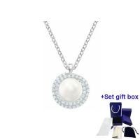 S High Quality Necklace White Pearl Necklace Beautiful Gift Box Free Shipping