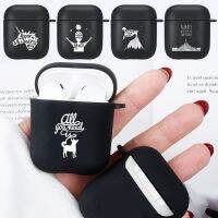 ◙ Airpods Cases for Apple Airpods 1st /2nd Gen Soft Silicone Bluetooth Wireless Earphone Cover White Picture Series Pattern