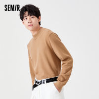 Semir เสื้อถักผู้ชายครึ่งคอเต่าฤดูหนาว2022แฟชั่นใหม่สบายๆผู้ชายคลาสสิกพื้นฐานเสื้อกันหนาวเสื้อสวมหัวสำหรับผู้ชาย