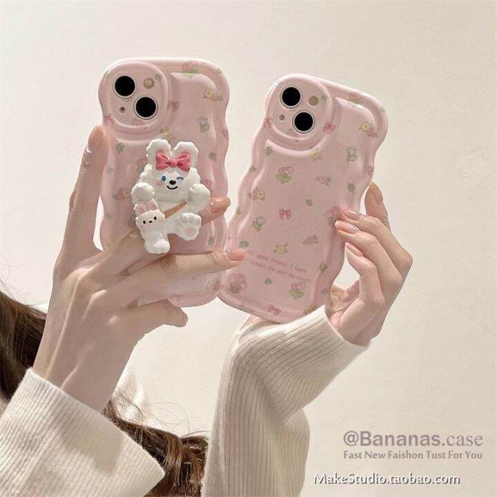 เคสโทรศัพท์มือถือ-แบบนิ่ม-ลายการ์ตูนกระต่าย-สําหรับ-iphone-14-13-12-x-xr-xs-7-8