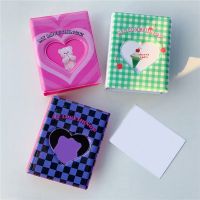 【LZ】o9d8m3 Cute Bear Photo Album 3 Inch Love Heart Hollow Kpop Card Binder Photocard ID Holder 40 Pockets Name Card Book Photo Album Card