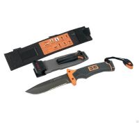 มีดเดินป่า มีดใบตาย GB Ultimate Survival Knife Fine Edge ใบมีดฟันเลื่อย พร้อมแท่งจุดไฟแม็กนีเซี่ยม