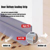 Door Bottom Sealing Strip Flexible Wind Noise Reduction Stopper Self Adhesive Under Door Dustproof Insect Tape Weatherstrip Decorative Door Stops