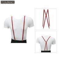 【YF】☫  1cm Suspenders Mens Thin Trouser Straps Adjustable Braces Clip-on Pants