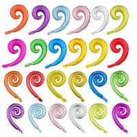 10pcs Kurly Spiral Wave Foil Balloon Birthday Wedding Party Modeling Decoration Supplies Balloons Kids Toy Curve Air Ball Globos