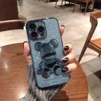 ตัวชุบโลหะหรูหราหมีรุนแรงสามมิติ IPhone13แอปเปิ้ล12เคสโทรศัพท์มือถือ11ซิลิโคน X ชายและหญิง Xr รวมทุกอย่าง8Plus