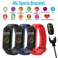 ₪ New Temperature Measurement Bracelet M4pro Heart Rate Blood Pressure Real Temperature M4PLUS Smart Health Wristband Bracelet T5