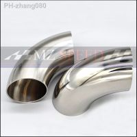 51mm 60mm 63mm 76mm OD Sanitary Butt Weld 90 Degree Elbow Bend Pipe 304 stainless steel car exhaust pipe muffler welded pipe