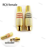 6pcs/lot RCA Female Connector Plug Solder Type Audio Video Jack Adapter Connectors Adapter for RCA Cable Video WDAGTH