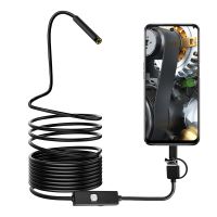 【HOT】❍❇✔ 3 1 Endoscope Adjustable 6 LEDs IP67 1m 2m 5m Inspection Video Snake Borescope Tube