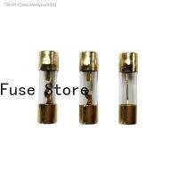 ✻❧☋ 5PCS 5AG Explosion-proof Glass Fuse Tube Gold-plated Tubular 10x38mm 40A 32V