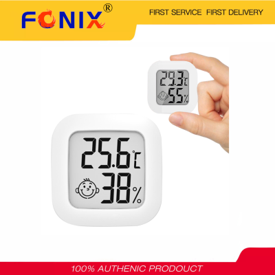 [พร้อมสต็อก] FONIX ดิจิตอลเทอร์โมมิเตอร์ LCD ไฮโกรมิเตอร์ในร่มเซ็นเซอร์อุณหภูมิขนาดเล็กเครื่องวัดความชื้นเครื่องวัดอุณหภูมิห้องเครื่องวัดความชื้นในอากาศจอภาพอิเล็กทรอนิกส์ Smile Face