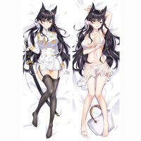 60x180ซม. Azur Lane อะนิเมะเกมหมอน ijn Atago waifu Dr. สาวเซ็กซี่ตกแต่งหมอนยาว Cove บ้านผ้าปูที่นอน