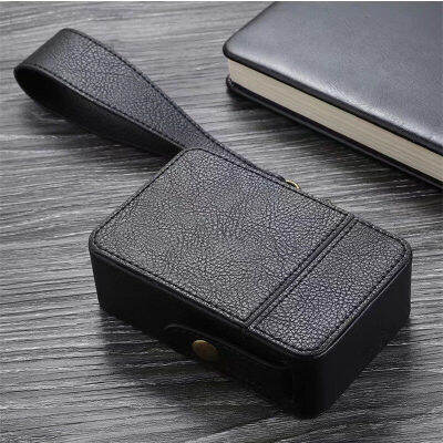 Mens Ciggarrette Case Travel Ciggarett Box Leather Lighter Holder Smking Accessories