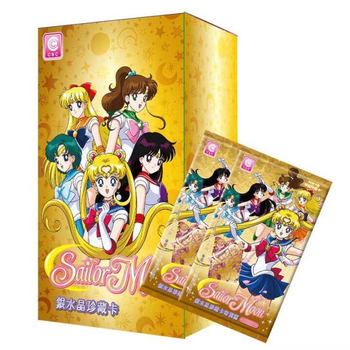 SAILOR MOON card game Collection toy Girl Booster Packs Anime Tsukino