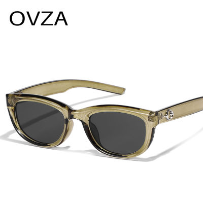 OVZA 2023แว่นตากันแดดพังก์สำหรับผู้ชายแฟชั่นแว่นกันแดดสตรีกรอบสี่เหลี่ยมผืนผ้าคลาสสิก S2079ป้องกันรังสียูวี