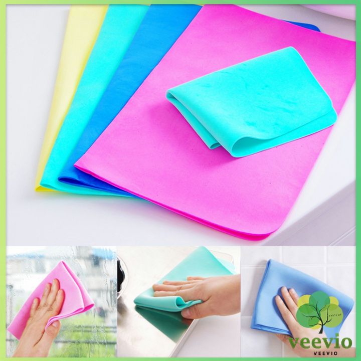 veevio-ผ้าชามัวร์-ผ้าเช็ดรถ-ผ้าอเนกประสงค์ดูดซับน้ำได้ดี-multipurpose-towel-มีสินค้าพร้อมส่ง