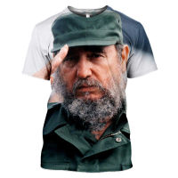 2023 NewCuba Fidel Castro Che Guevara เสื้อยืดผู้ชาย3D พิมพ์ผู้หญิงฤดูร้อนแขนสั้น O-Neck Casual Harajuku เสื้อ Hip Hop Tees