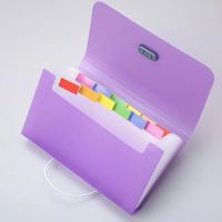 CIFbuy A6 Expanding File Folder Buckle Wallet Organ Bag Documents Folders Organizer File Pouch Bill Folder Family School Office Binder