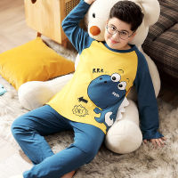 Cotton Homewear Clothes for Children Pajamas Set Boys Autumn Winter Plus Outfits Wear Fat Kid Sleepwear Long Sleeve Teens Pijama