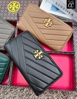 (แท้ ?%‼ from Factory) KIRA CHEVRON ZIP CONTINENTAL WALLET