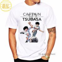 BIL 【Available】Couple T-Shirt New Unisex print Football Captain Tsubasa T Shirt Anime Clothes Japan Manga Cartoon Men Men Cl