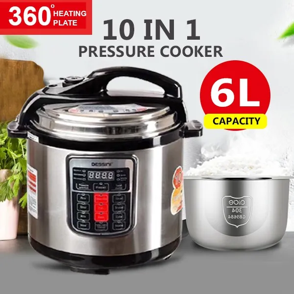 rice cooker 10 in 1 Multifunctional Electric Pressure Cooker 6L | Lazada PH