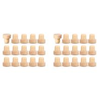 30X Wine Bottle Corks T Shaped Cork Plugs for Wine Cork Wine Stopper Reusable Wine Corks Wooden and Rubber Wine Stoppers