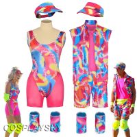 ❐◆▩ FDHTD Margot Fantasy 80s Suits Hat 2023 Movie Barbei Costume Adult Men Roleplay Outfit