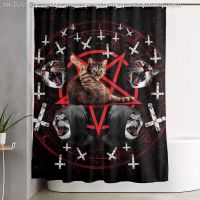 【CW】﹉  Satanic Death Metal Durable Curtains Polyester Fabric Shower with 12 Hooks