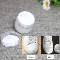 【LZ】▪  White Leather Shoe Paint  Cream Coloring for Bag Sofa Car Seat Scratch 30ml Leather Dye Repair Restoration Color Change Paint