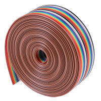 Sun 5M 1.27mm 20P CABLE Rainbow FLAT line สนับสนุนสายเชื่อมต่อสายบัดกรี