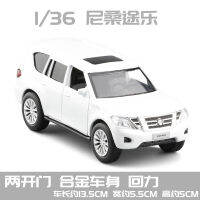 โมเดลรถ NISSAN PATROL Y62 ทำด้วยเหล็กอัลลอย ล้อวิ่งได้ ( ดึงถอยหลังก่อน) ประตูปิด-เปิดได้ทั้งสองด้าน สวย งานละเอียด -ของเล่น ของขวัญ ตั้งโชว์