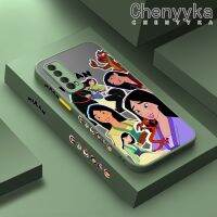 เคส Chenyyka สำหรับ Huawei Y7A P สมาร์ท2021การ์ตูนแฟชั่นเคสซิลิโคนลายขอบสี่เหลี่ยมฝ้าบางเคสโทรศัพท์คลุมทั้งหมดป้องกันเลนส์กล้องเคสนิ่ม