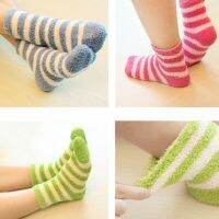 3pairs/Lot Winter To Keep Warm Coral Fleece Fashion Able Sweet Candy Colors Baby Socks Boy /girls Socks