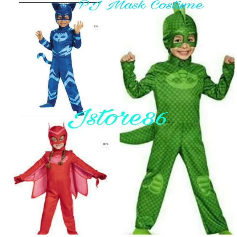 kid's] Complete:PJ Mask Costume (catboy,Gekko,owlet)GbO | Lazada PH