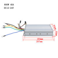 40A Brushless Motor Controller DC Regulator ความเร็วสามเฟส800W สำหรับ High Power Brushless Motor Driver 210*85*45มม.