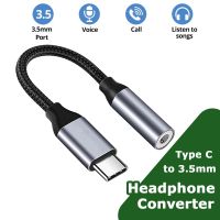 Type c To 3.5mm Cable Jack USB C Audio AUX Adapter Audio Headphone Converter For Xiaomi 12 POCO F4 F3 Huawei Mate 30 Samsung S22