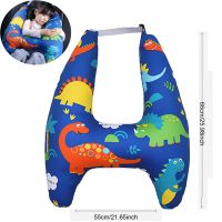 Cartoon Dinosaur Childrens Model Car Sleep Headrest Pillow Nap Shoulder Belt Cushion Neck Cover Travel Interior Accessories