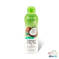 Tropiclean แชมพู สูตร Oatmeal ผสม Tea Tree เพิ่มความชุ่มชื่นให้ผิว ลดรังแค ลดการแพ้ (12 oz.)