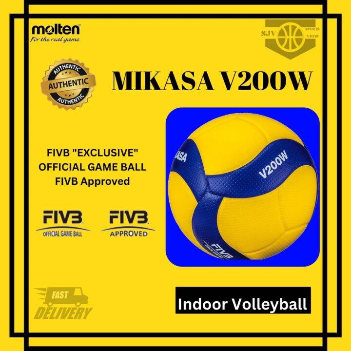 Original MIKASA V200W Volleyball Size 5 Competition Training PU Game